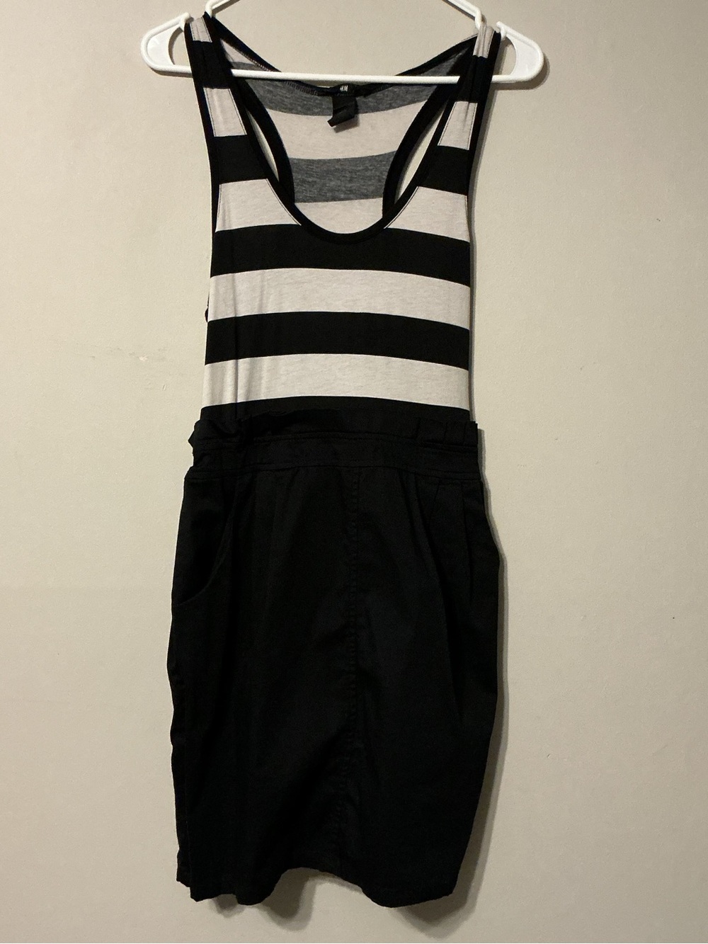 H&M Striped Black & White Tank Dress